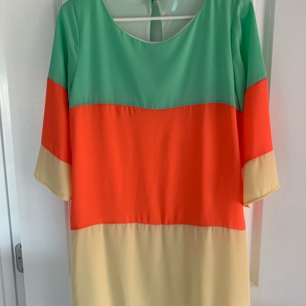 Lulu's Block Color Dress 👗 S - Picture 3 of 4